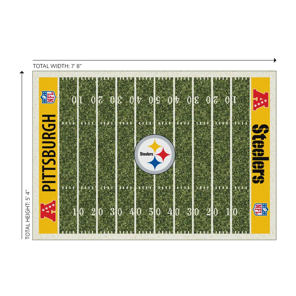 Pittsburgh Steelers 6x8 Homefield Rug