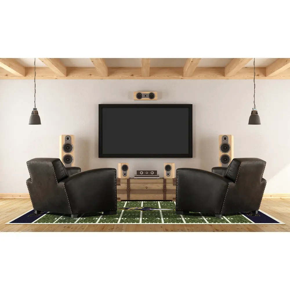 Baltimore Ravens 6x8 Homefield Rug