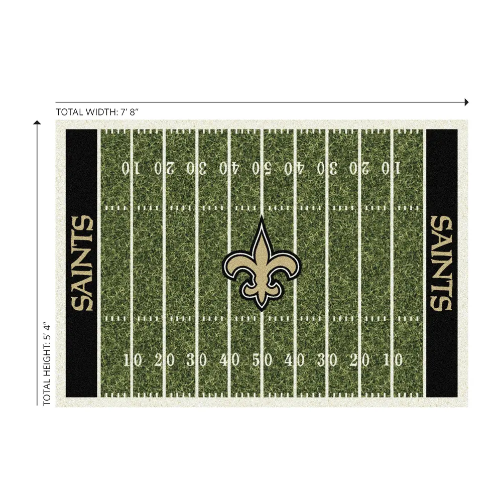 New Orleans Saints 6x8 Homefield Rug