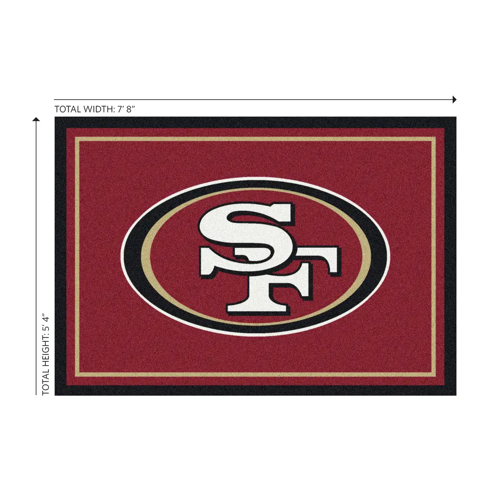 San Francisco 49ers 6x8 Spirit Rug