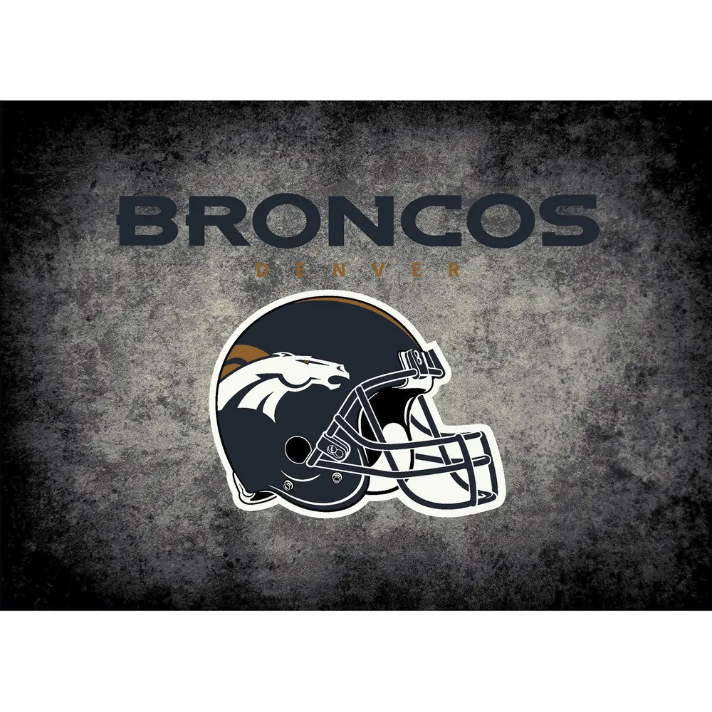 Denver Broncos 6x8 Distressed Rug
