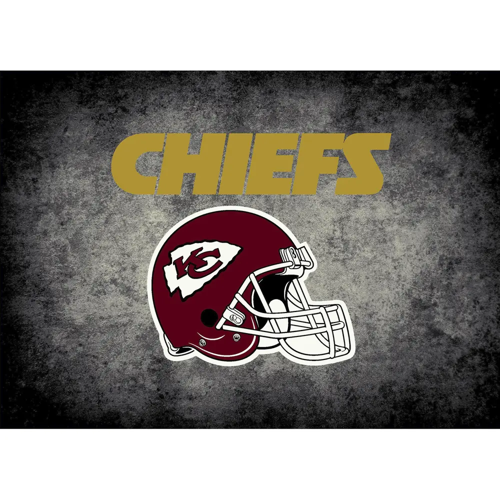 Kansas City Chiefs 6x8 Distressed Rug