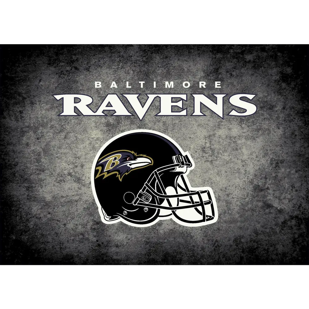 Baltimore Ravens 6x8 Distressed Rug