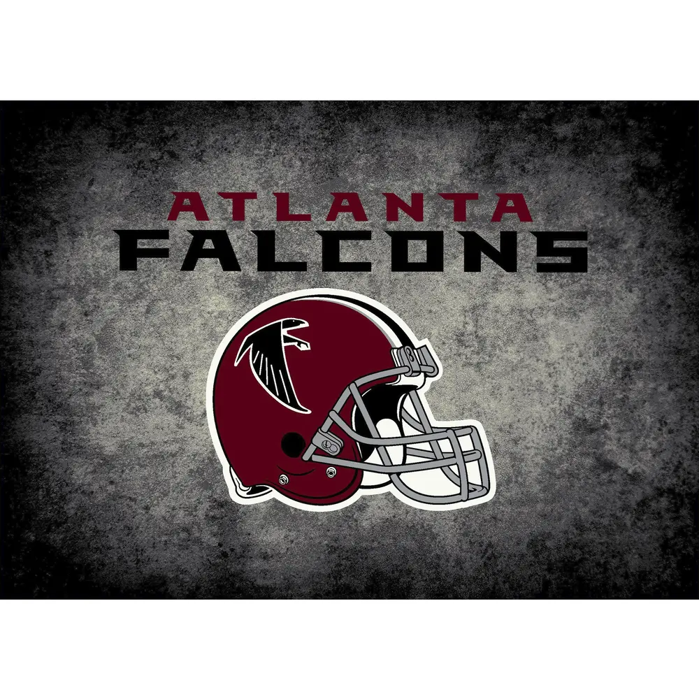 Atlanta Falcons 6x8 Distressed Rug
