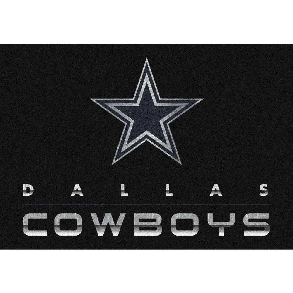 Dallas Cowboys 6x8 Chrome Rug