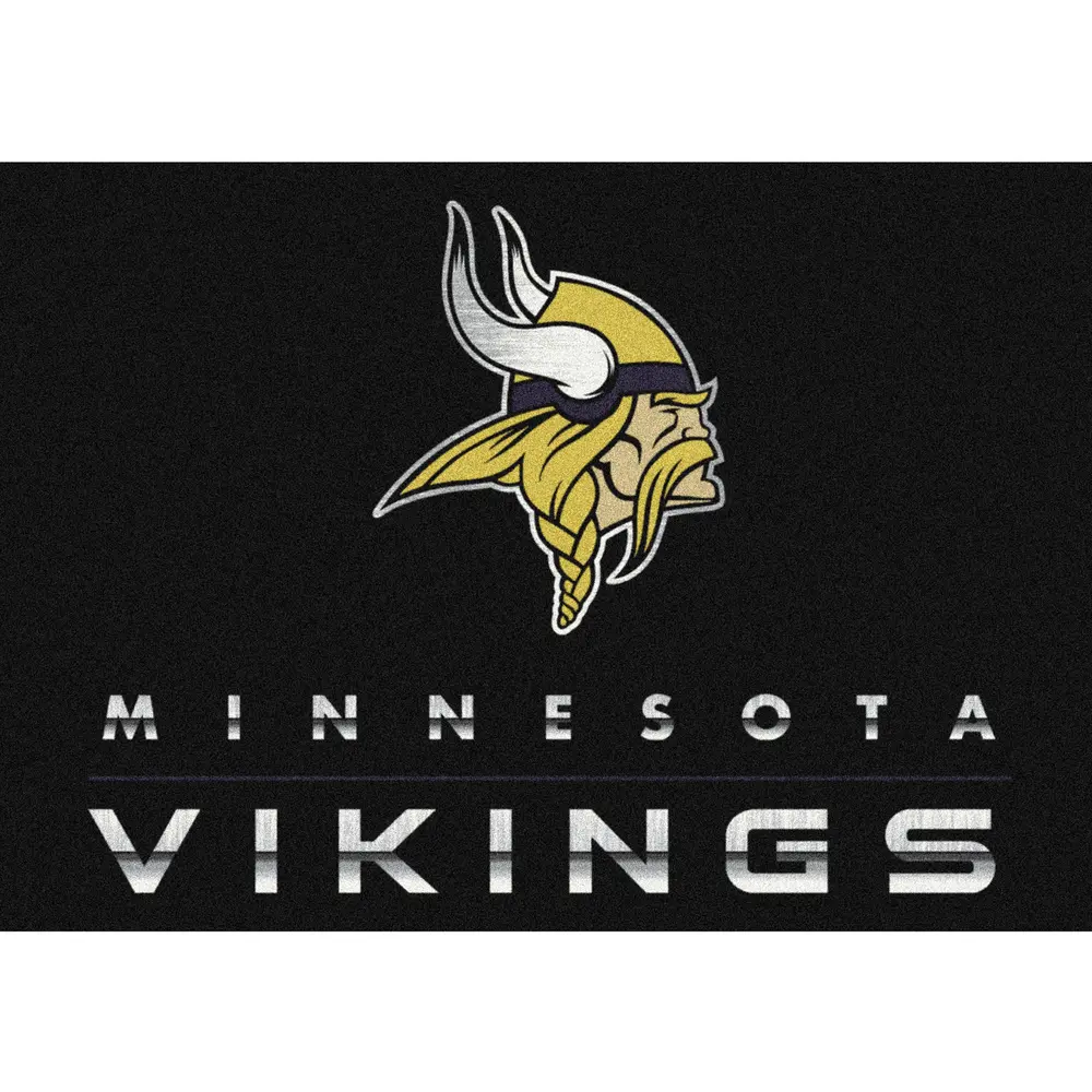 Minnesota Vikings 6x8 Chrome Rug