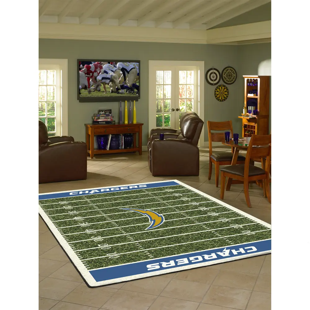 Los Angeles Chargers 8x11 Homefield Rug
