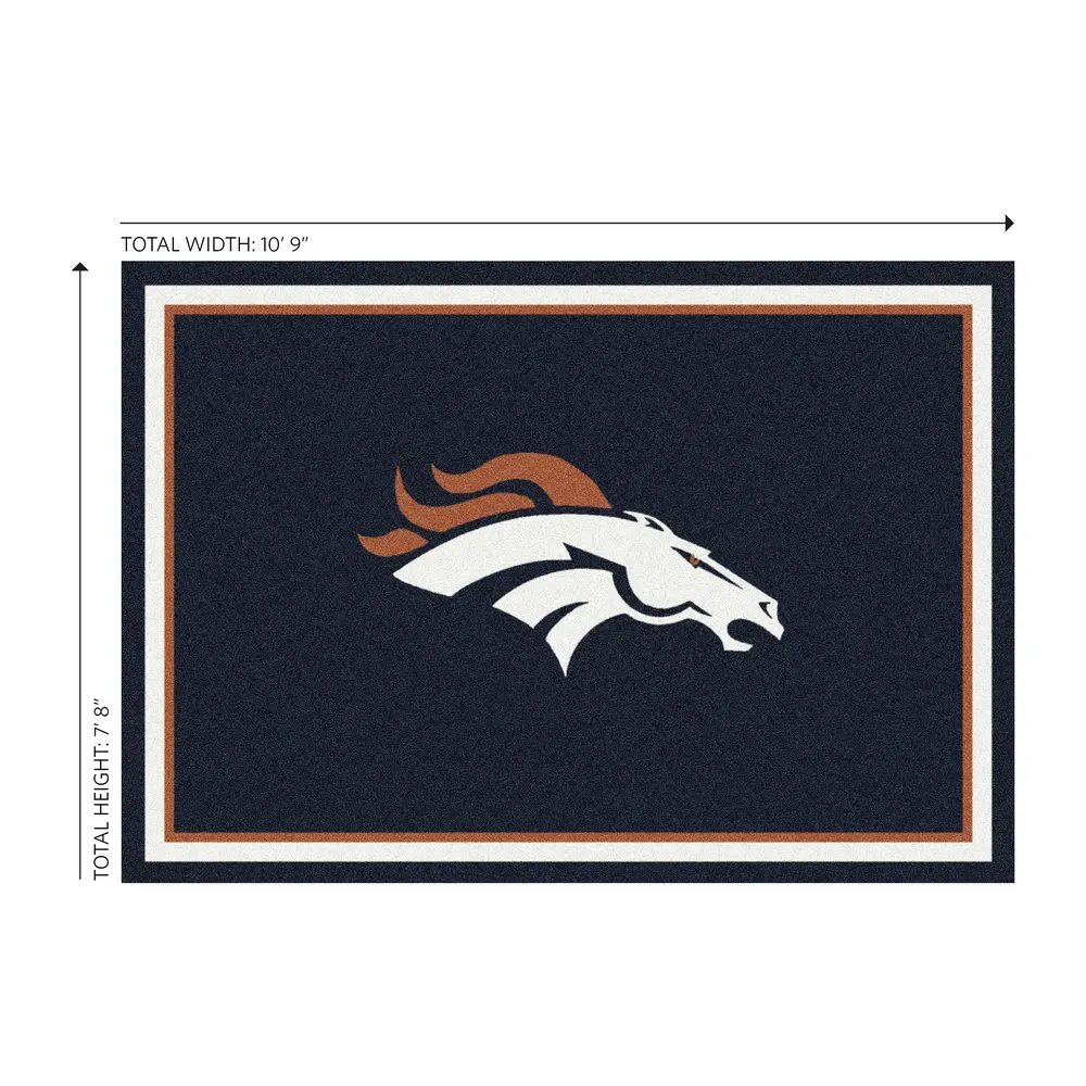 Denver Broncos 8x11 Spirit Rug