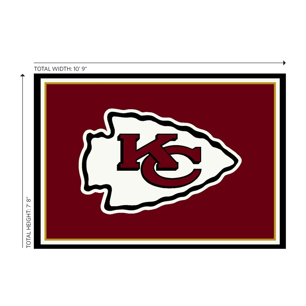 Kansas City Chiefs 8x11 Spirit Rug