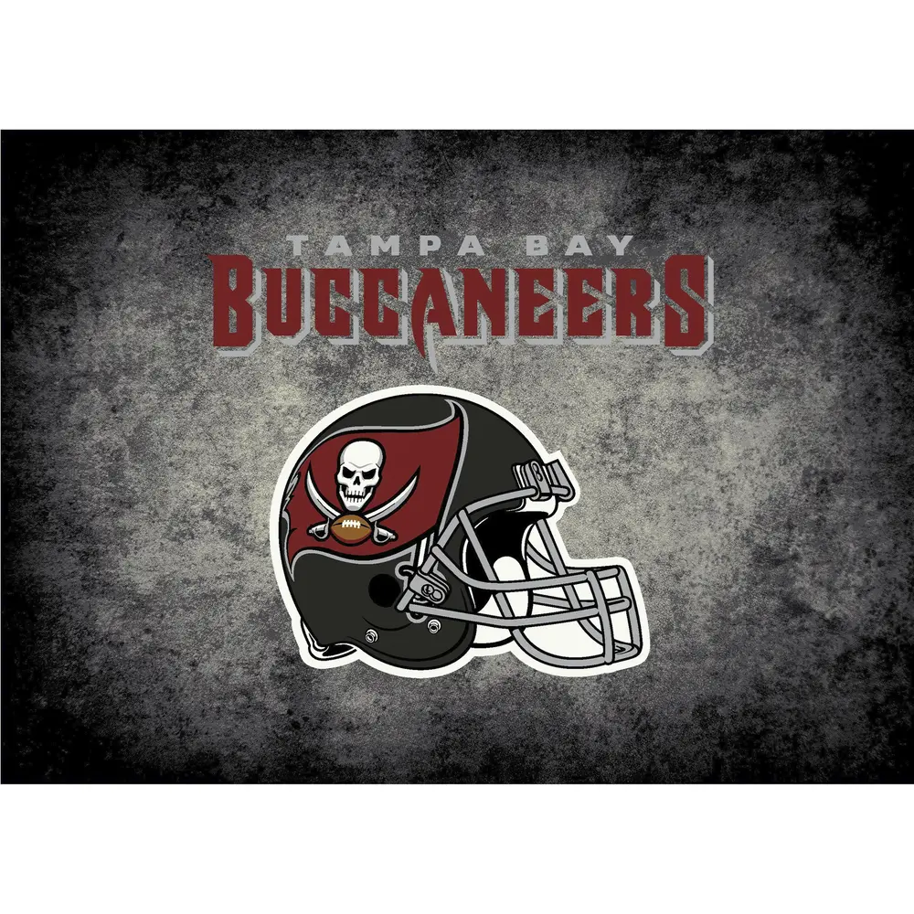 Tampa Bay Buccaneers 8x11 Distressed Rug
