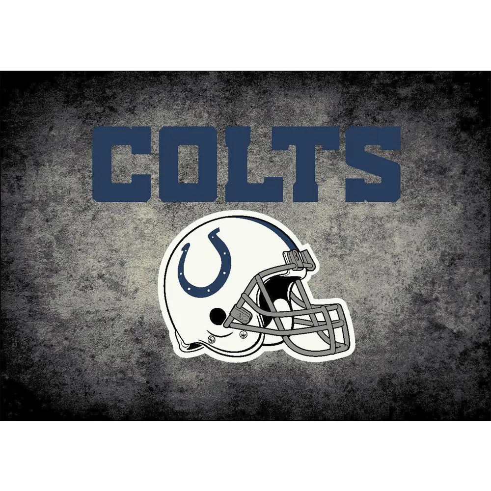 Indianapolis Colts 8x11 Distressed Rug