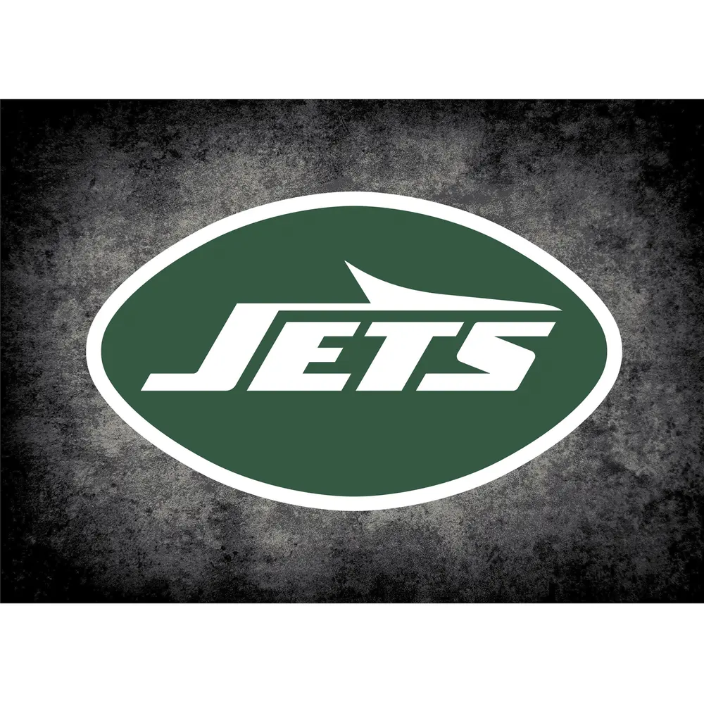 New York Jets 8x11 Distressed Rug