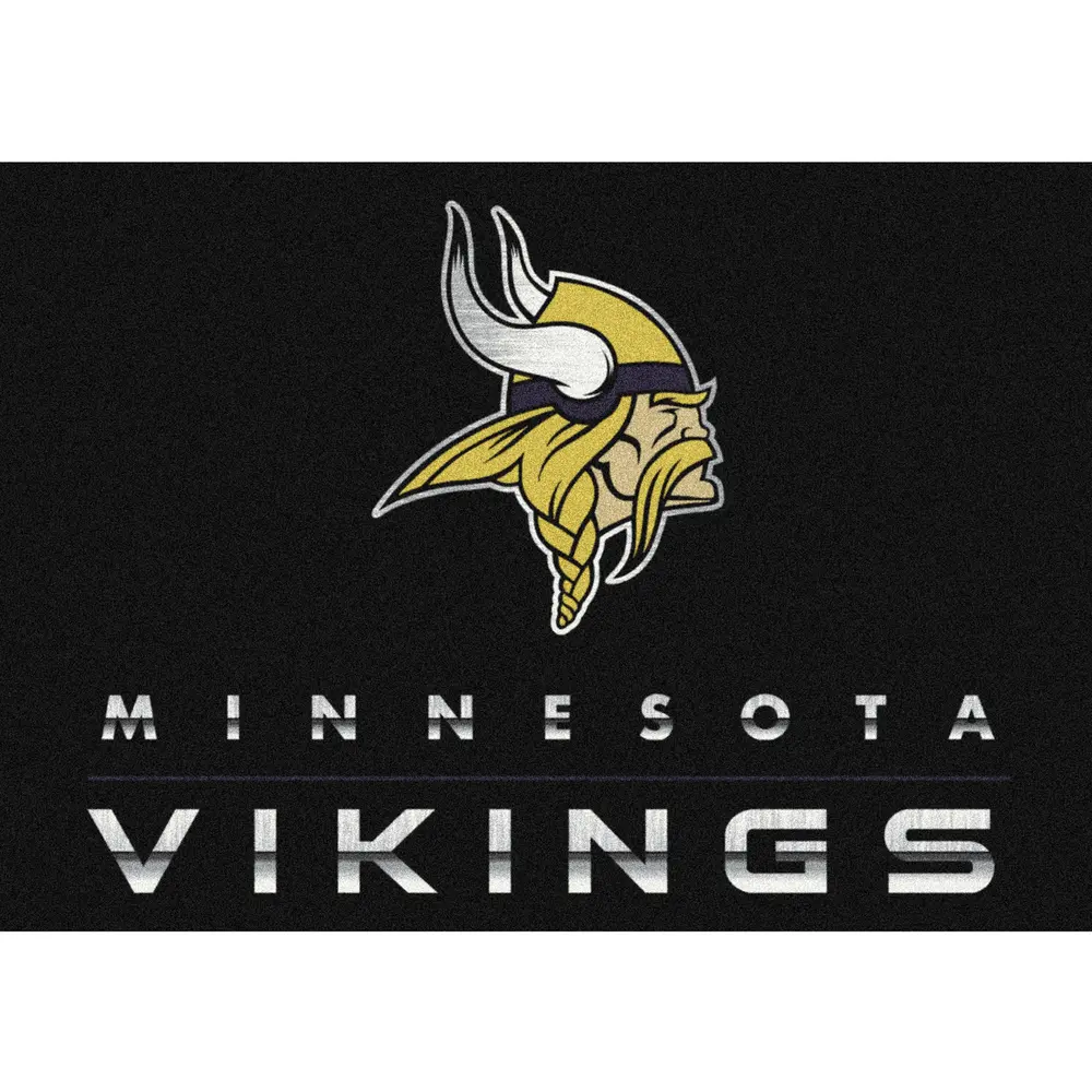 Minnesota Vikings 8x11 Chrome Rug