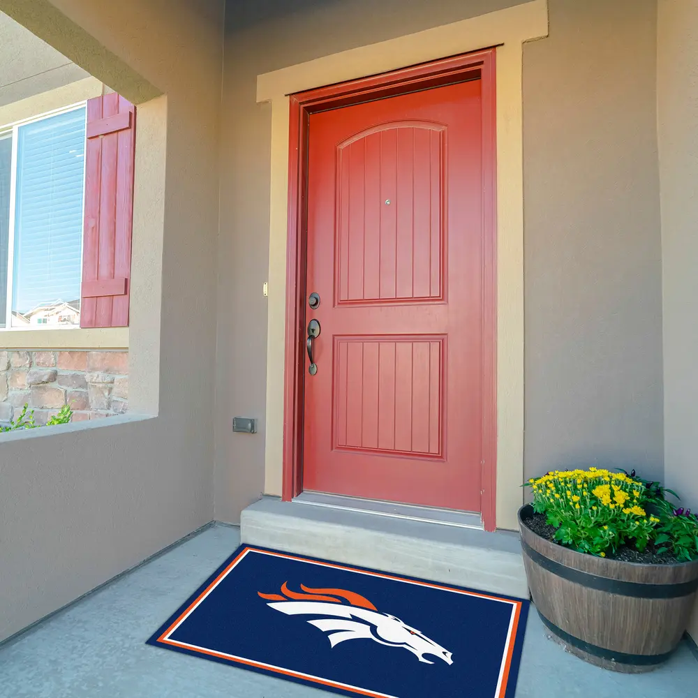 Denver Broncos 3x4  Area  Rug