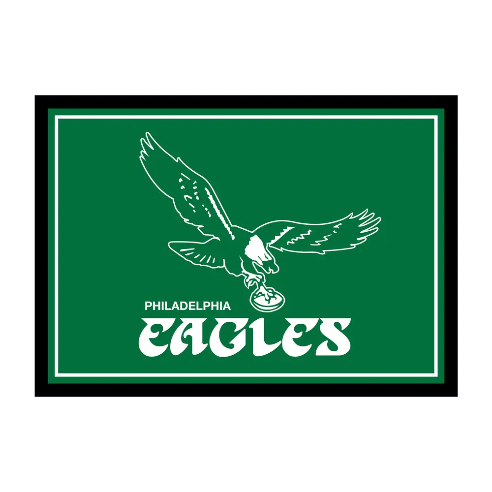 Vintage Philadelphia Eagles 3x4  Area  Rug