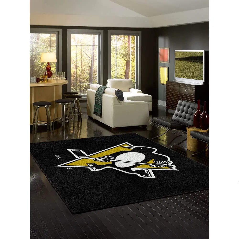 Pittsburgh Penguins 8x11 Spirit Rug
