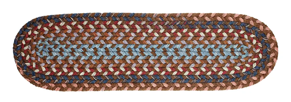 Astoria Braided Area Rugs Walnut