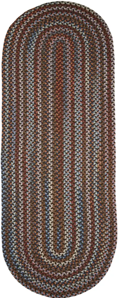 Astoria Braided Area Rugs Walnut