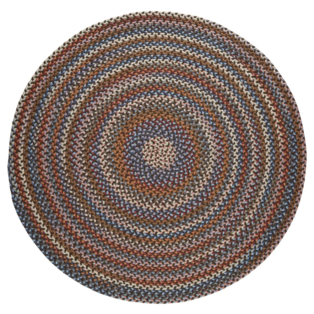 Astoria Braided Area Rugs Walnut