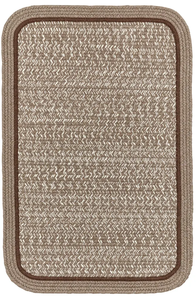 Casual Comfort Braided Area Rugs Mocha