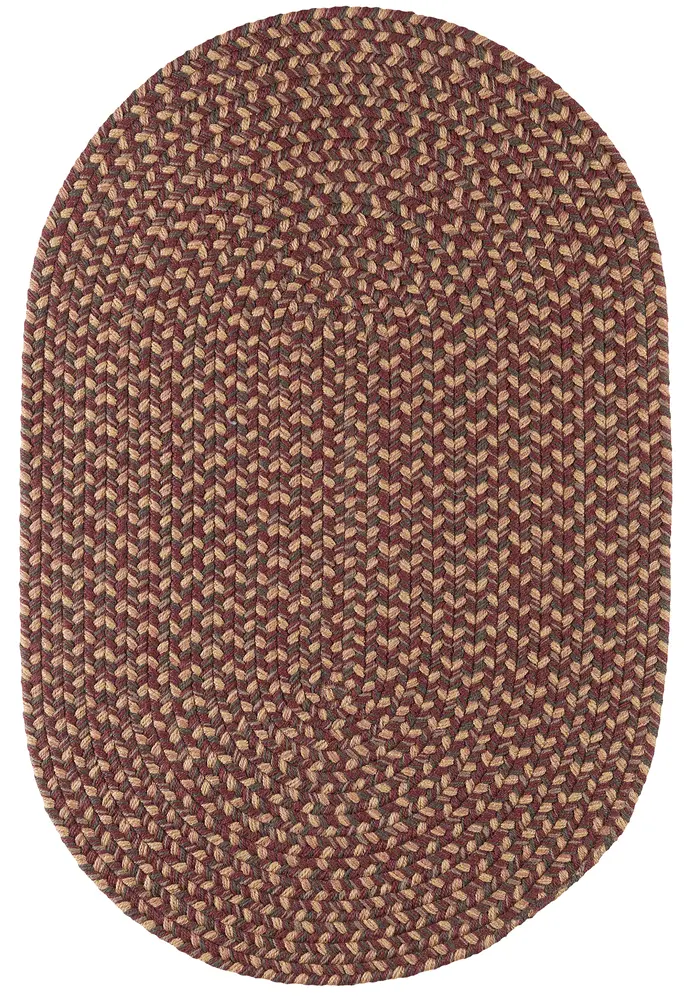 Camden Braided Area Rugs Garnet