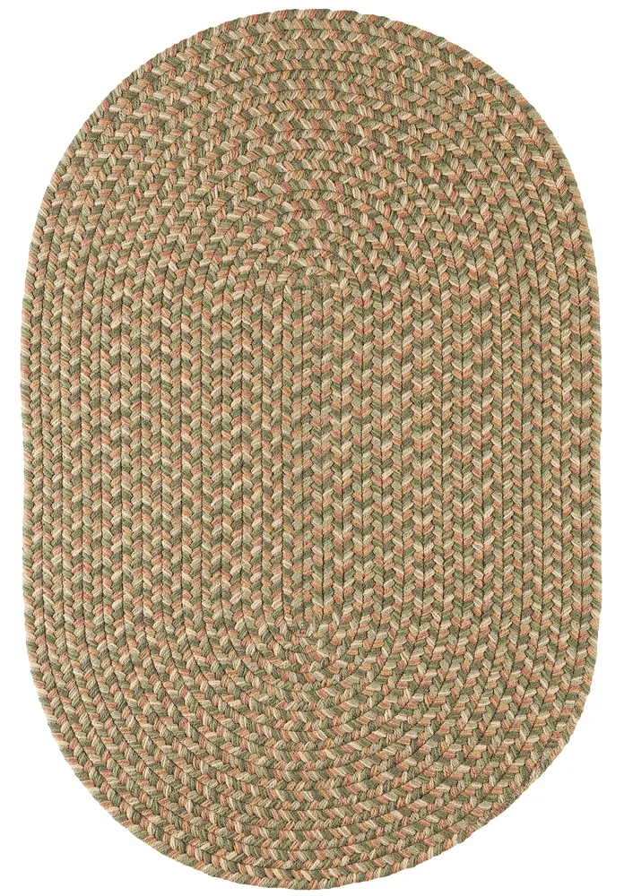 Camden Braided Area Rugs Basil