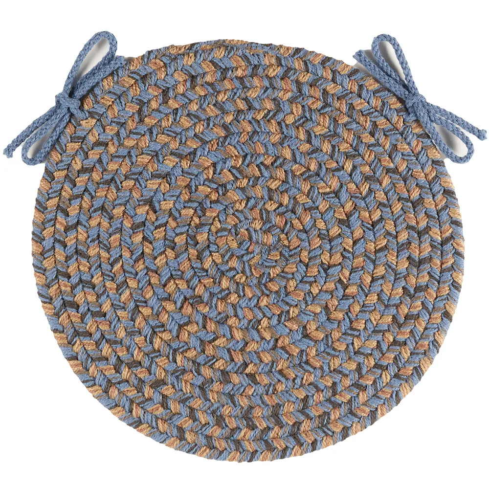 Camden Braided Area Rugs Denim Blue