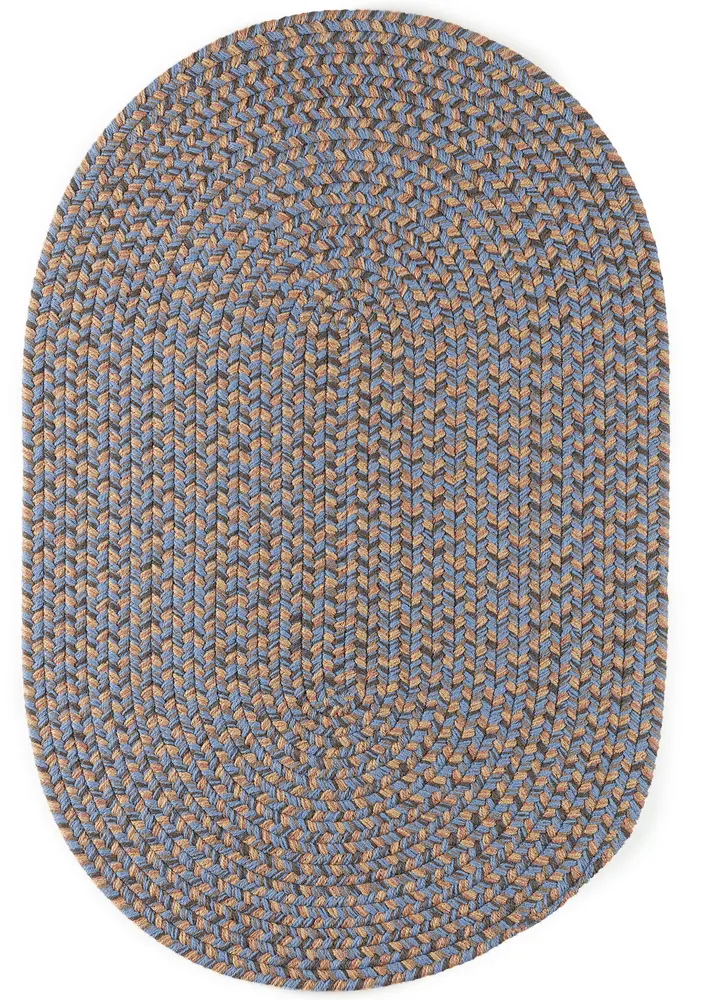 Camden Braided Area Rugs Denim Blue