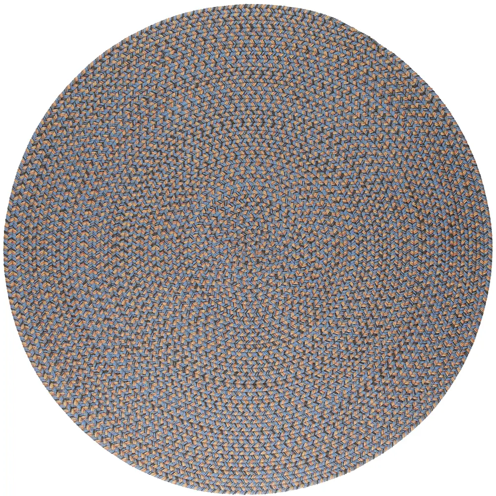 Camden Braided Area Rugs Denim Blue