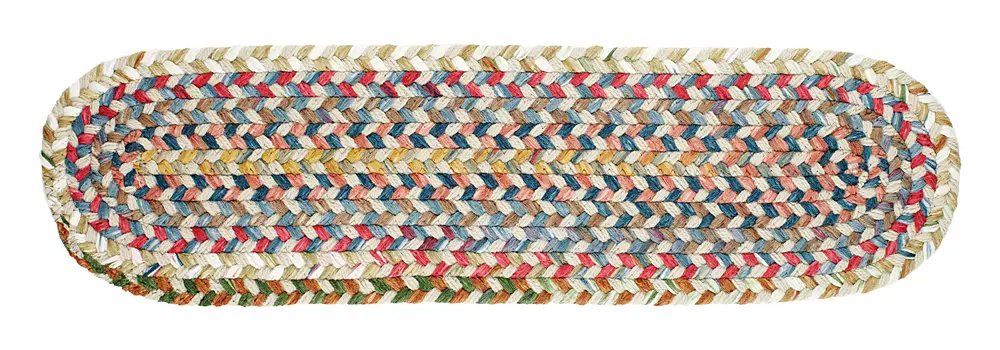 Country Jewel Braided Area Rugs Champagne