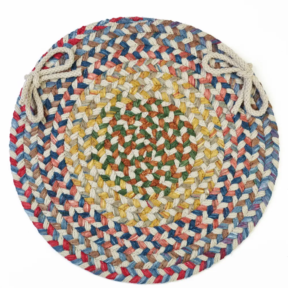 Country Jewel Braided Area Rugs Champagne