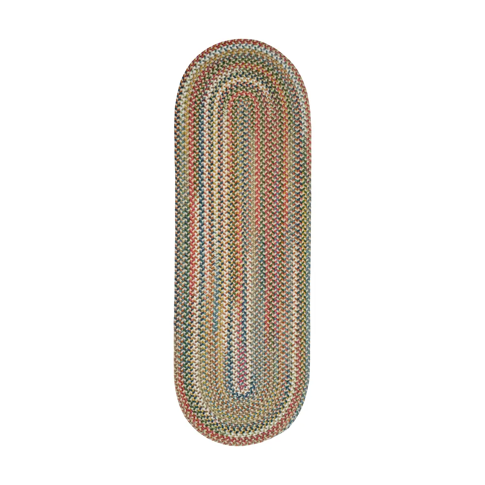 Country Jewel Braided Area Rugs Champagne