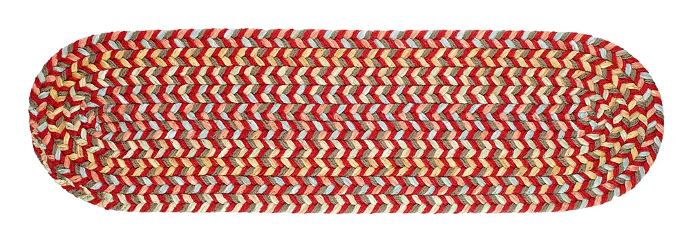 Cypress Braided Area Rugs Brilliant Red