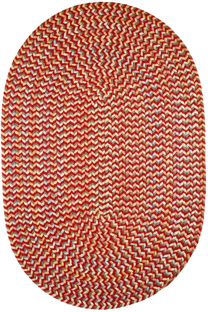 Cypress Braided Area Rugs Brilliant Red