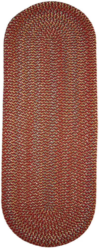 Cypress Braided Area Rugs Brilliant Red