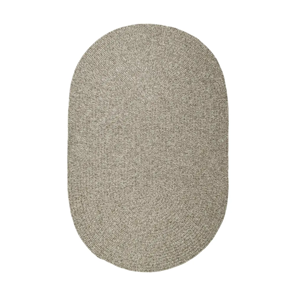 Elegance Braided Area Rugs Warm Gray