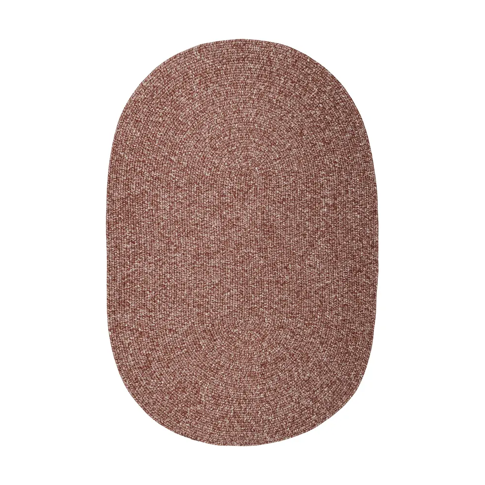 Elegance Braided Area Rugs Earthy Terracotta