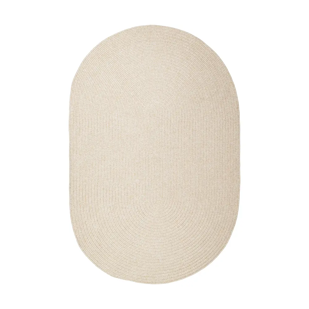 Elegance Braided Area Rugs Pale Sand