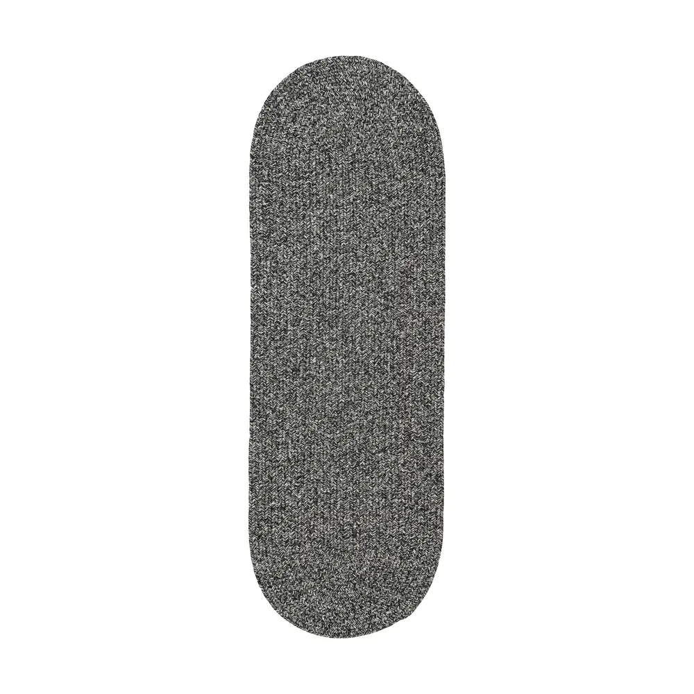 Elegance Braided Area Rugs Frosty Black