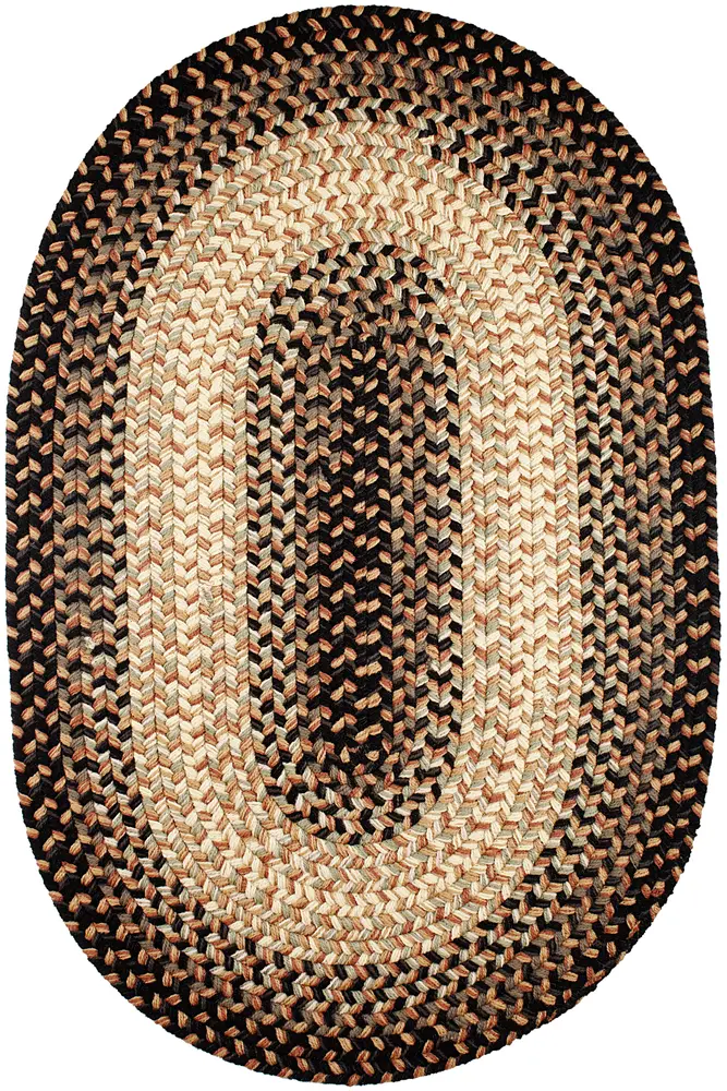 Easy Living Braided Area Rugs Charcoal