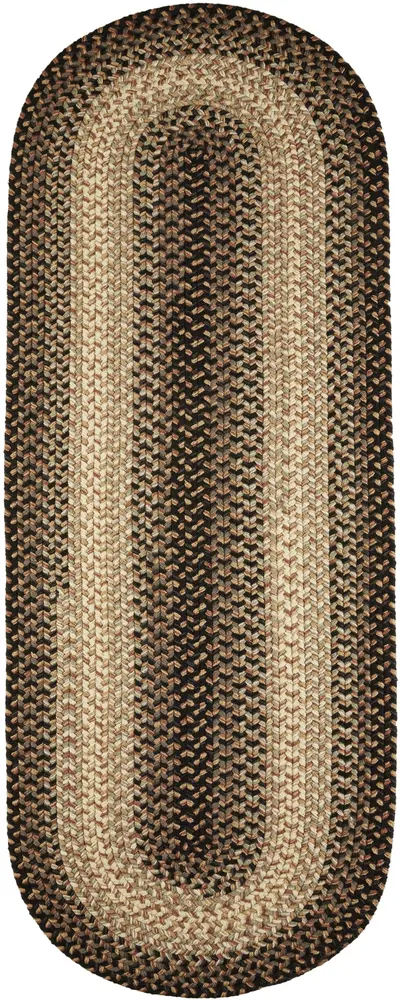 Easy Living Braided Area Rugs Charcoal