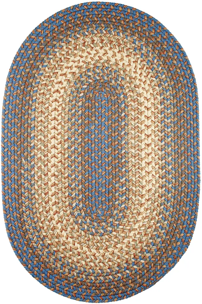 Easy Living Braided Area Rugs Blue Lake