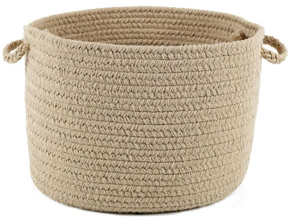 Happy Braids Braided Area Rugs Solid SandBeige