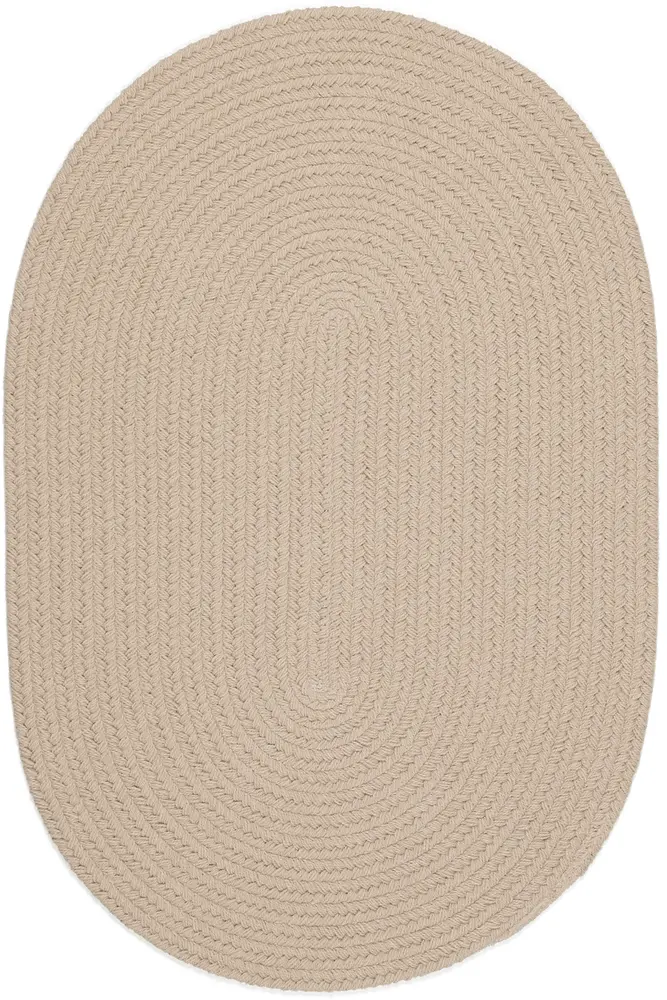 Happy Braids Braided Area Rugs Solid SandBeige