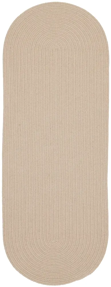Happy Braids Braided Area Rugs Solid SandBeige