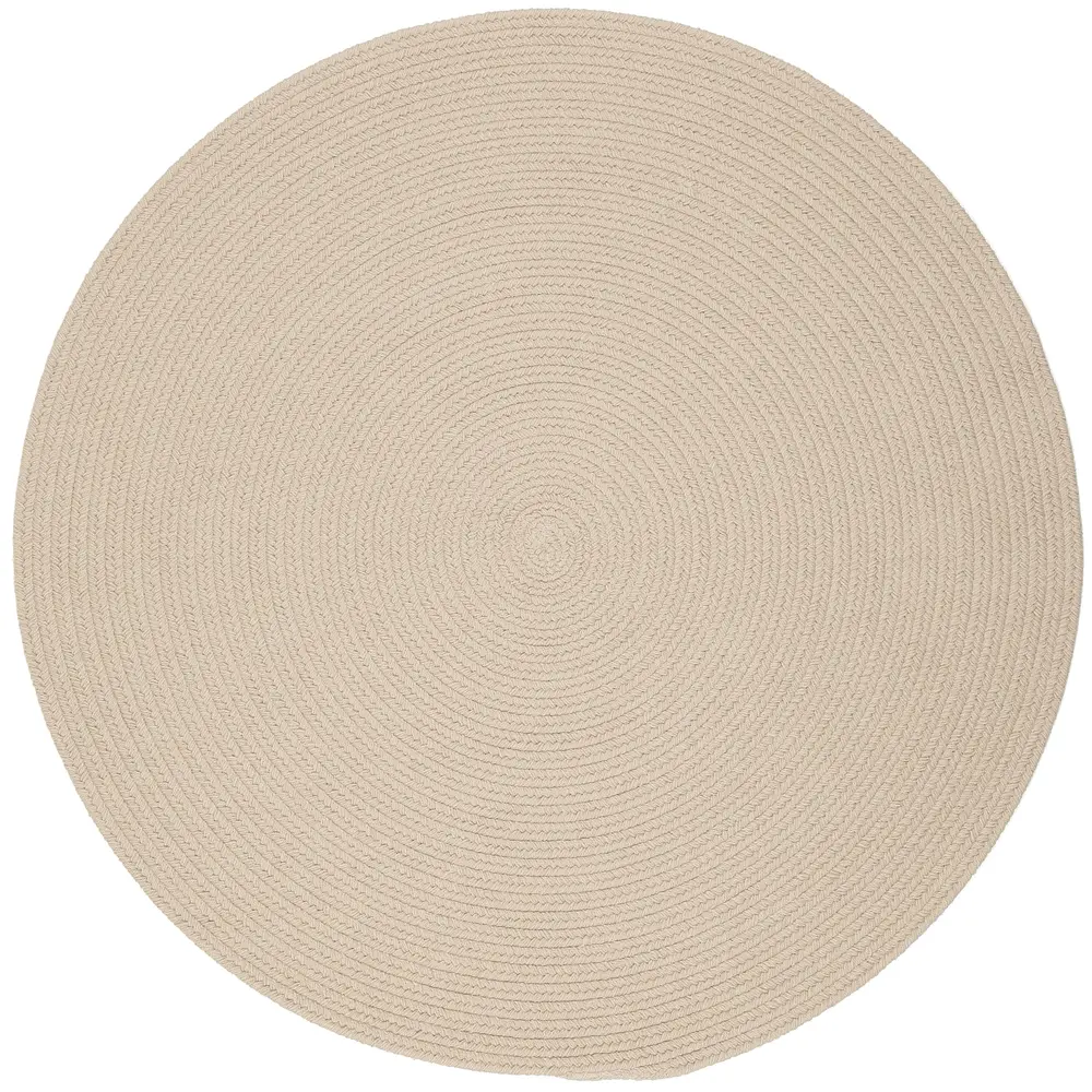 Happy Braids Braided Area Rugs Solid SandBeige