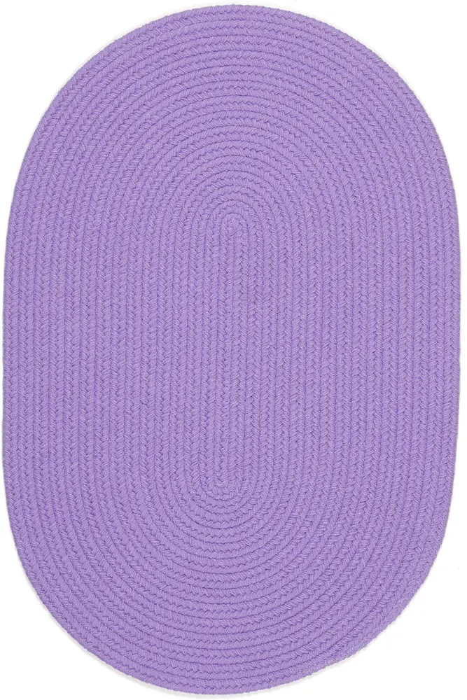 Happy Braids Braided Area Rugs Solid Violet