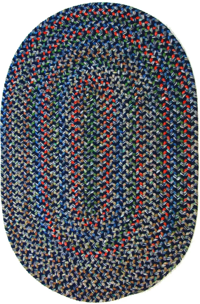 Katie Braided Area Rugs Navy