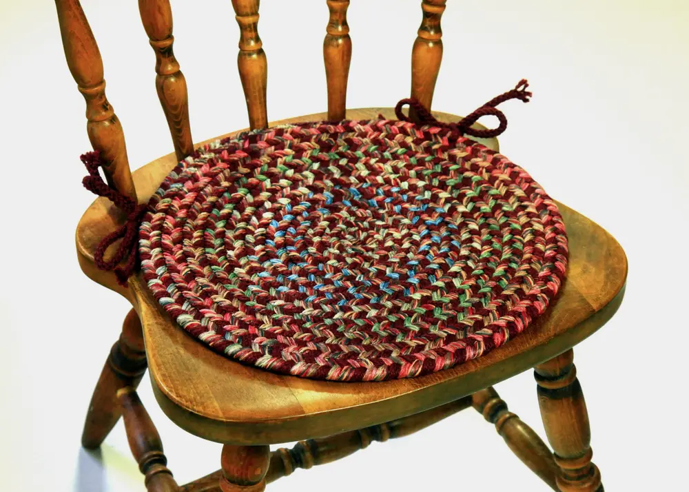 Katie Braided Area Rugs Burgundy