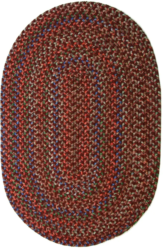 Katie Braided Area Rugs Burgundy